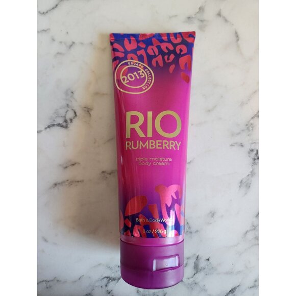 Bath & Body Works Rio Rumberry Triple Moisture Body Cream 2013 Escape Collection - Picture 3 of 4